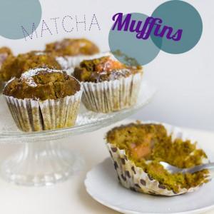 Gedünstete Matcha Muffins (抹茶の蒸しケーキ)