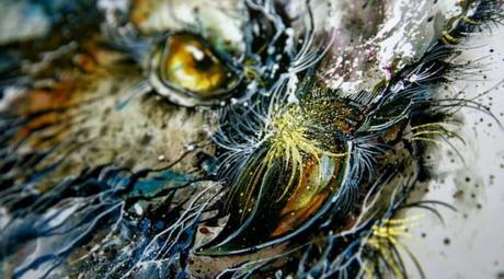 Chaotische Farbspritzer: Night Owl von Hua Tunan