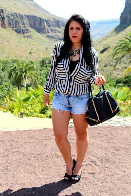 Outfit: Stripes at Palmitos Park