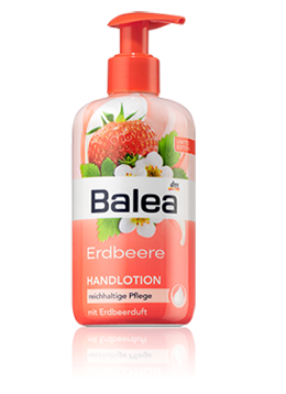 Neue Produkte von Balea im Mai! Balea Erdbeere Handlotion