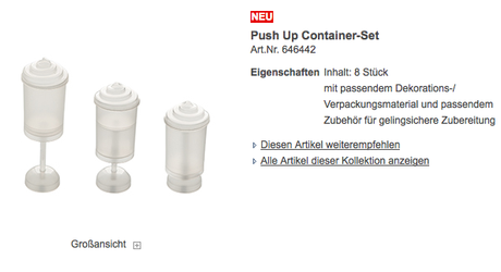 Push-Up Cakes von Kaiser Creative Push-Up Cakes von Kaiser Creative