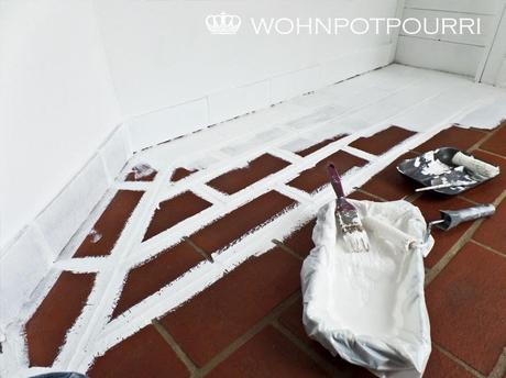 DIY Boden weiß streichen & Shabby Möbel im Österreich Style