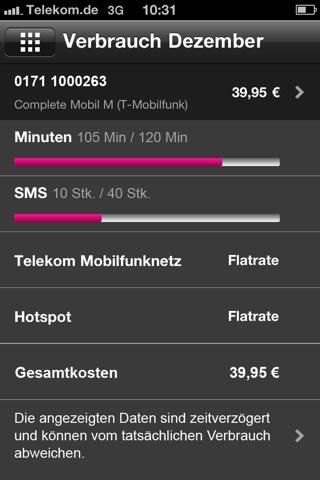 Kundencenter – Die Gratis-App für Mobilfunk-Vertragskunden der Telekom