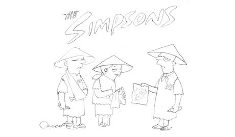 Banksy und das Simpsons Storyboard