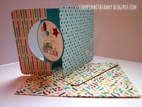 Geburtstagskarte mit passendem Umschlag: Geburtstagsbasics