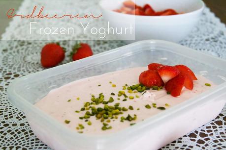 Food & Drink // Erdbeer Frozen Yoghurt