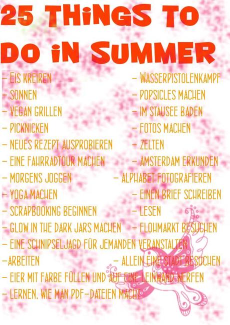 25 things to do in summer