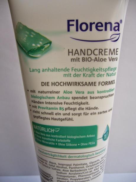 Review |  Florena  Handcreme mit Bio Aloe Vera