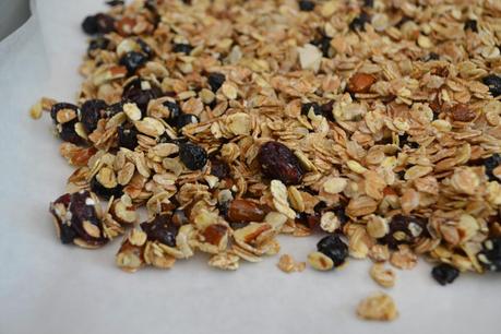 Vanille-Beeren Granola - Knuspermüsli selbstgemacht Vanille-Beeren Granola - Knuspermüsli selbstgemacht
