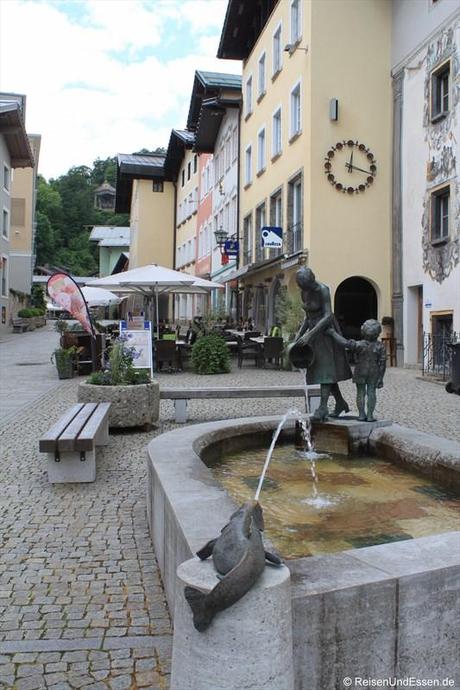 Brunnen am Marktplatz in Berchtesgaden