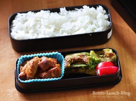 Bentobox befüllen: Schritt für Schritt-Anleitung / Bento #152 Gebratene Avocado & Mock Chicken