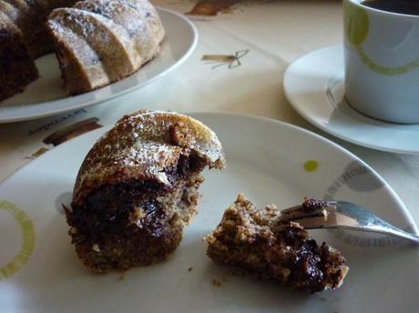 Napfkuchen mit Stevia Streusüße – Schmelzschokolade © Marion Candela 2014 nocarbs-blog.de