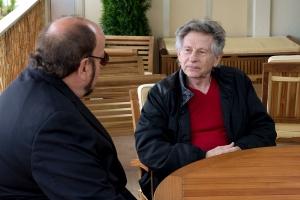 James Toback (links) im Gespräch mit Regisseur Roman Polanski (rechts)