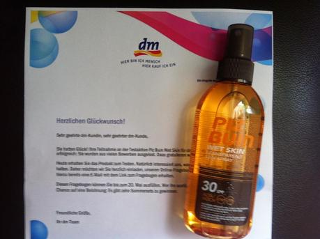 Piz Buin Wet Skin LSF 30 Test Piz Buin Wet Skin LSF 30 Test