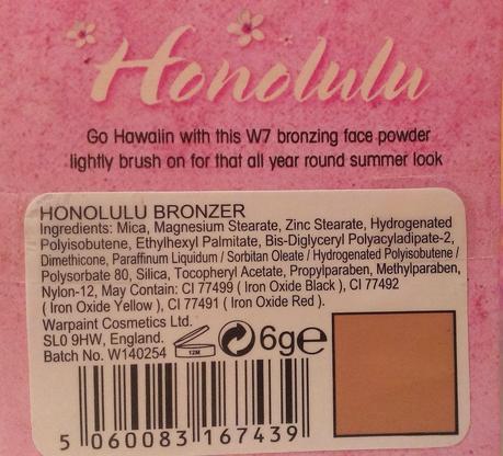 W7 'Honolulu Face Powder'