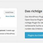 Plugins suchen und verwenden in WordPress 4.0