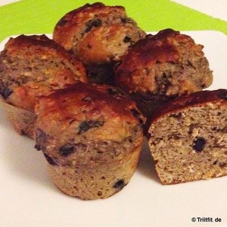Blueberry-Müsli-Protein-Muffins
