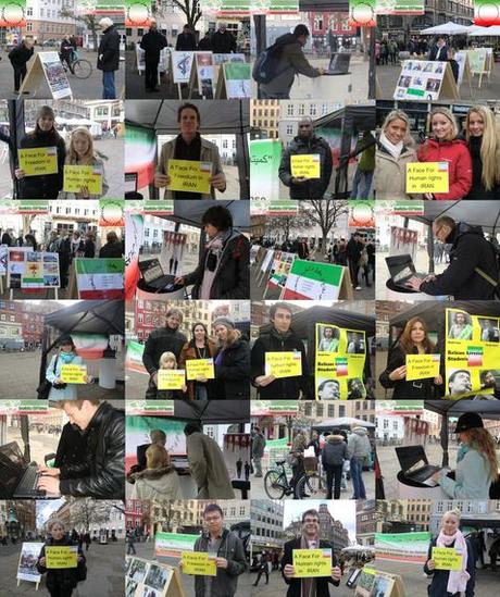 A face for human rights in Iran - solidarity action in Strasbourg