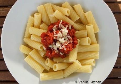 Experimentelles Kochen: Nudeln mit Vanille-Tomatensauce