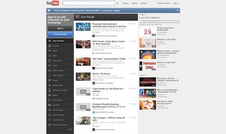 youtube1312 YouTube im Design Wandel   so sah YouTube schon mal aus