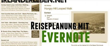 Reiseplanung mit Evernote