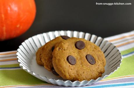 Kürbis-Chocolate Chip-Cookies