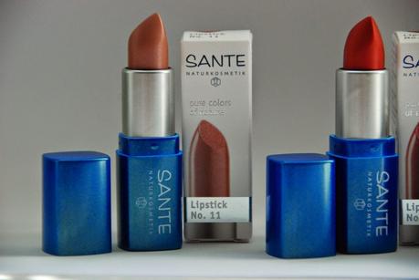 {Naturkosmetik} SANTE Lippenstifte und Nagellack