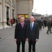 Hier mit meinem obersten Chef  und Gastgeber - Verteidigungsminister Gerald Klug
