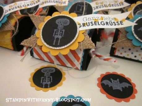 Halloween-Goodies: Ziehverpackung für gruselige Schoki (Blog-Hop Team StampinClub)