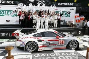 Sieg in Daytona: Porsche 911 RSR, Patrick Pilet, Richard Lietz, Nick Tandy