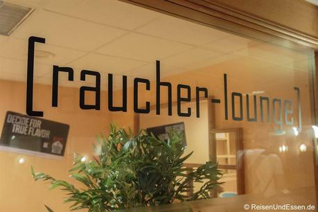 Raucher-Lounge im Radisson Blu in Karlsruhe