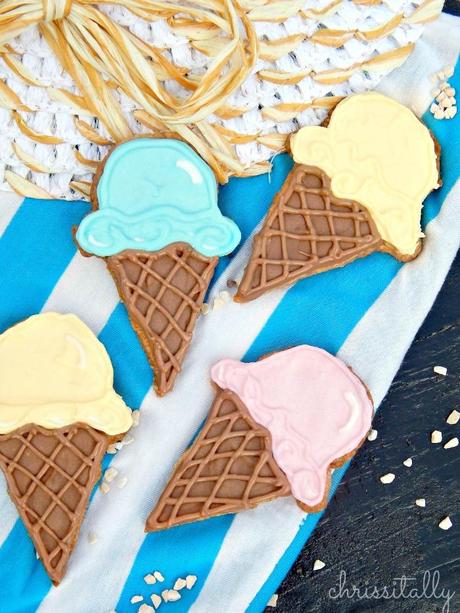 Eistüten Butterkekse // Ice Cream Cone Sugar Cookies