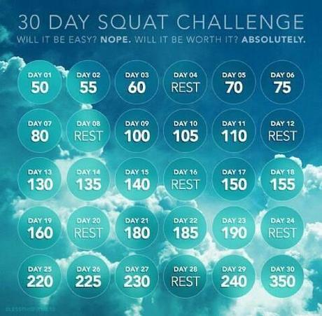 Meine neue Sport Motivation: 30 Day Squat Challenge - Tag 1