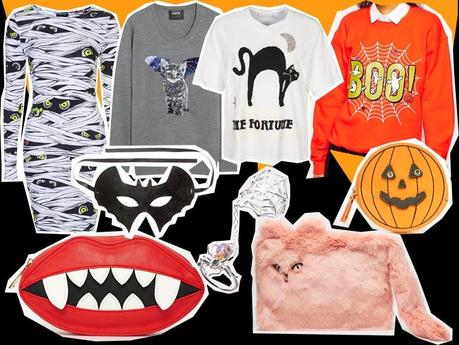 Spinnen, Kürbisse, Katzen: Spookige Outfits für Halloween