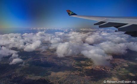 Flug von Kapstadt nach Johannesburg