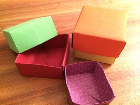 Origami: Hübsche Papierschachteln falten