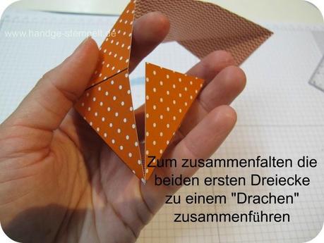Anleitung Origami Goodie aus Designerpapier