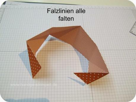Anleitung Origami Goodie aus Designerpapier