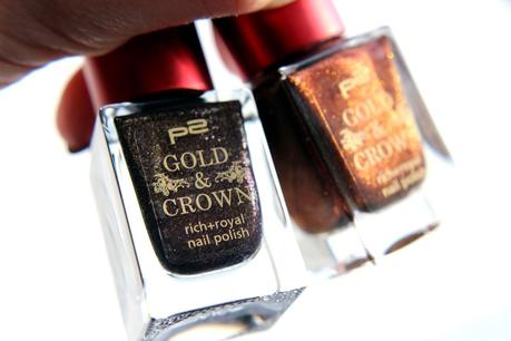 Tipp: p2 Gold & Crown LE - Nagellack 010 brown spender + 040 purple charism