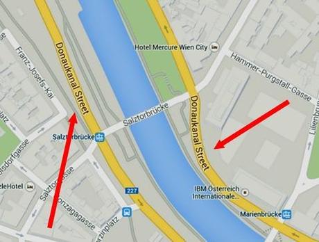 Maps Google geht in Wien baden