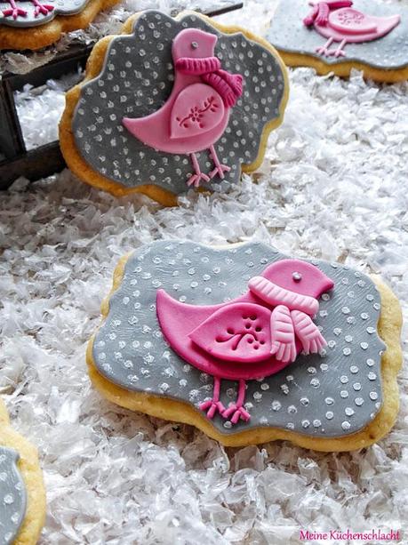 Winterliche Birdy Cookies