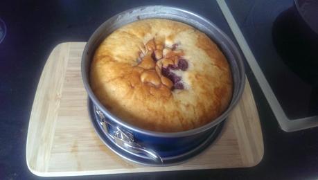 Schneller Vanille-Himbeer-Kuchen (vegan)