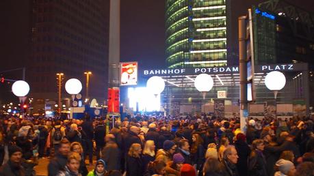 Fotos von der Lichtgrenze in Berlin