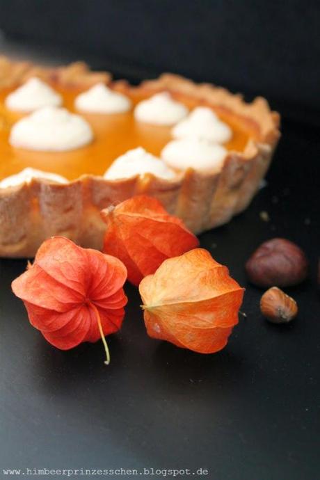 Pumpkin Pie Himbeerprinzesschen Kürbis Kuchen Foodblog Kastanien Lampionblüten