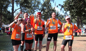 Tiger Balm Team nach dem Honolulu Marathon