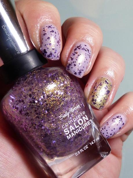 sally hansen guilty pleasures le glitter bomb auf p2 daytime vs nightlife le pleasant afternoon