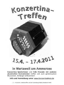 Süddeutsches Konzertina-Treffen in Wartaweil am Ammersee