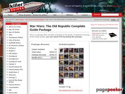  Star Wars: The Old Republic Complete Guide Package