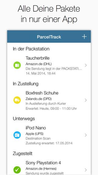 App Tipp: Paketverfolgungsapp unserer Wahl “ParcelTrack” inzwischen mit iOS 8 Widget