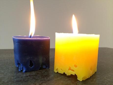 Januarloch: Kerzen-Upcycling mit Eis